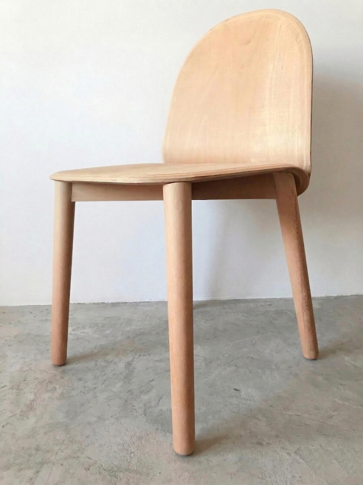Bent ply chair hero shot front perspective