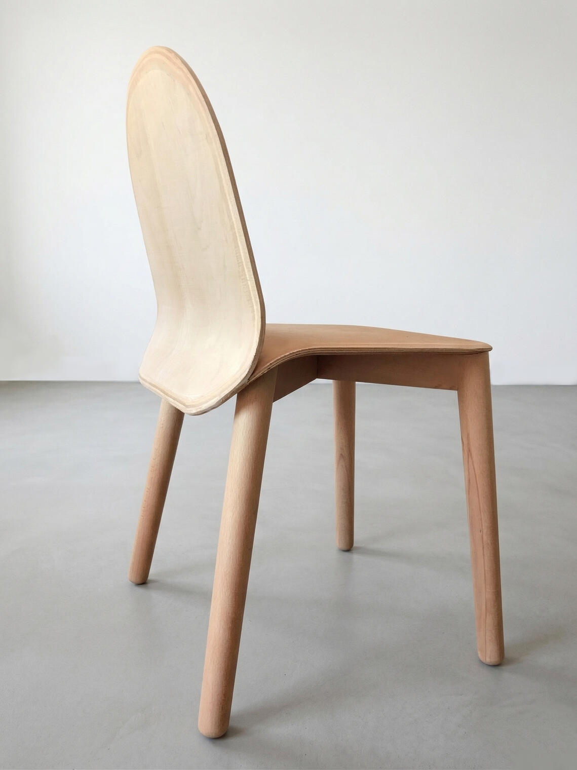 Bent ply chair hero shot back perspective