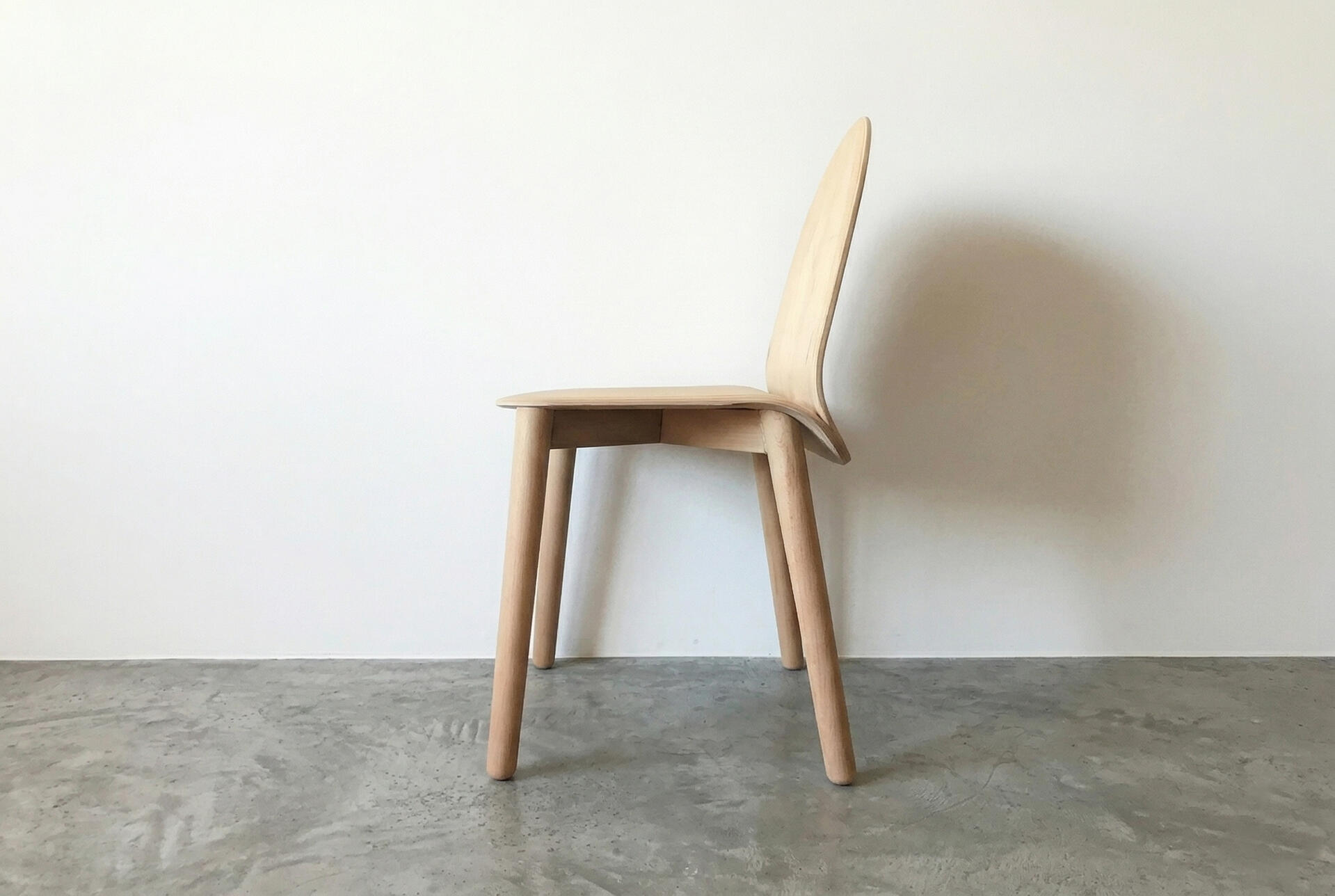 Bent ply chair hero shot side